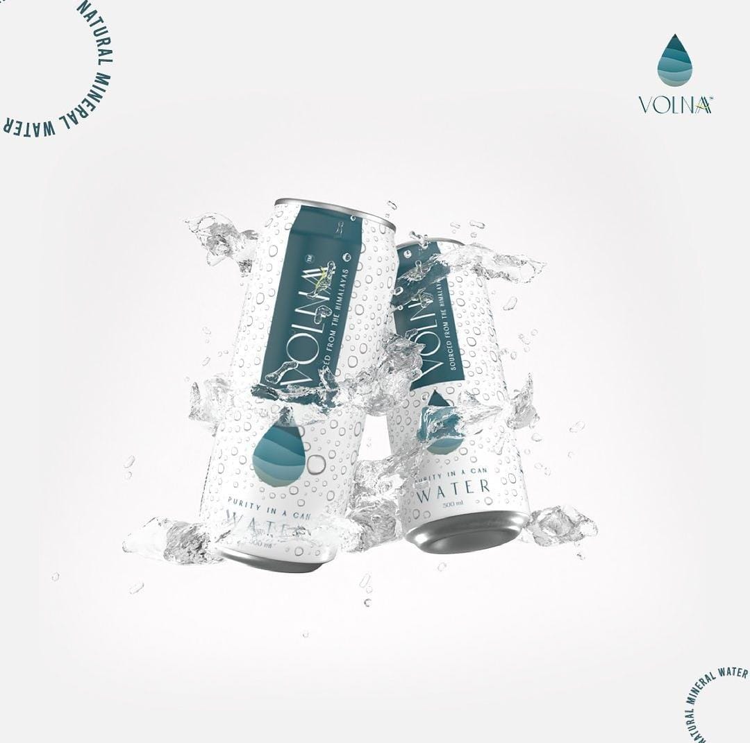 Environmental friendly canned water- VOLNAA is all here to quench the thirst of everyone