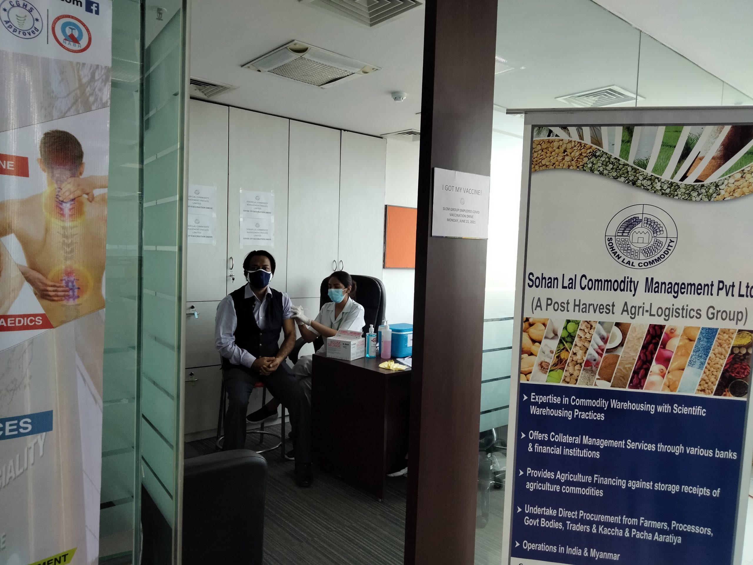 SLCM Group Organises COVID-19 Vaccination Drive for Protection of its Agri Frontline Workers