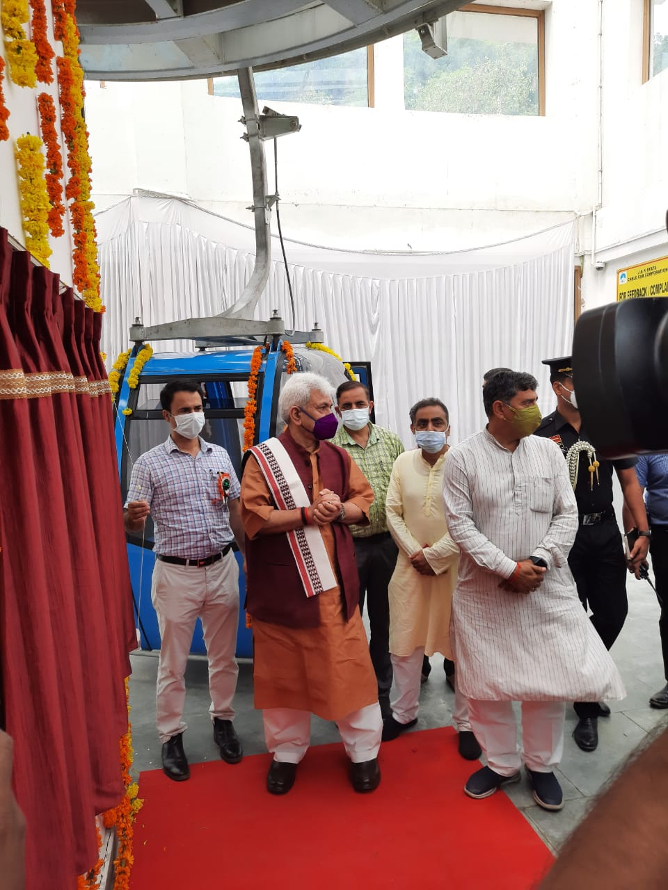 Hon’ble Lt. Governor Manoj Sinha inaugurates Ropeway from Peerkho to Mahamaya