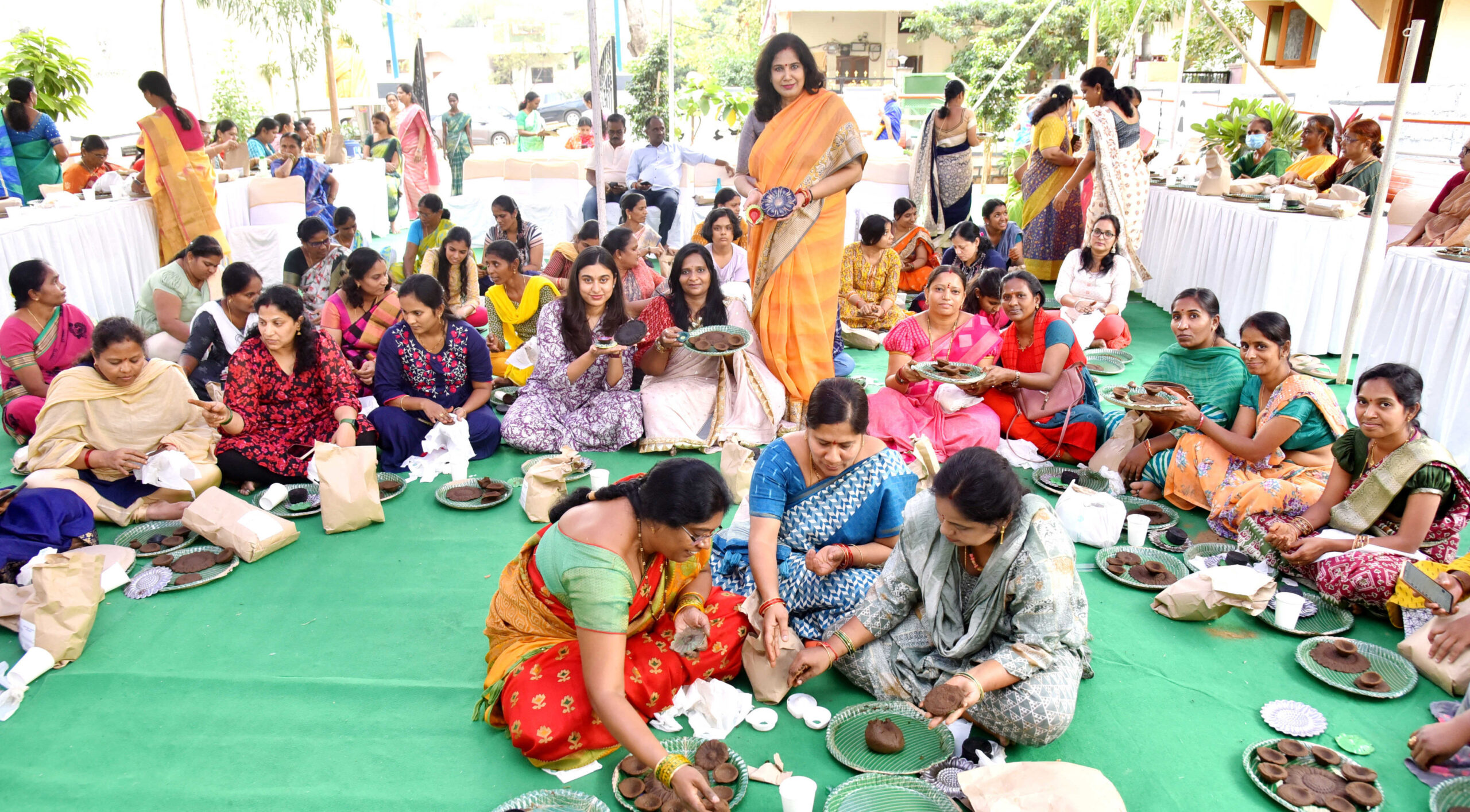 Eco Divas create eco-friendly diyas from cow dung